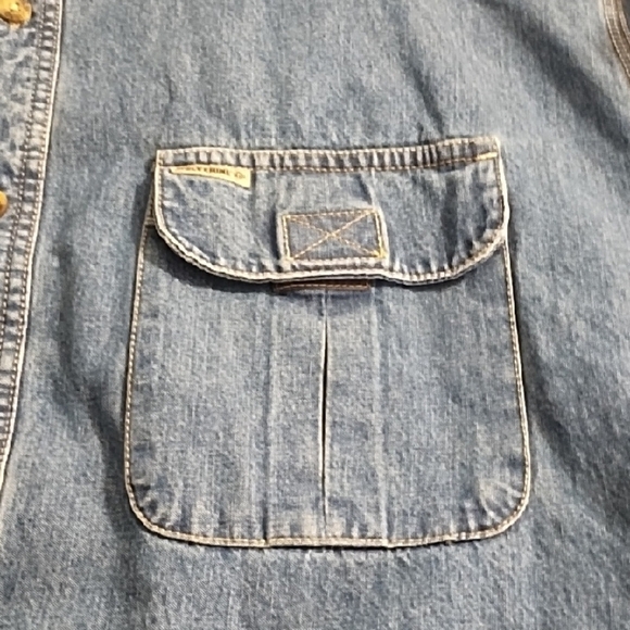 Blue Denim Barn Jacket Lined Utility Coat - Picture 5 of 15